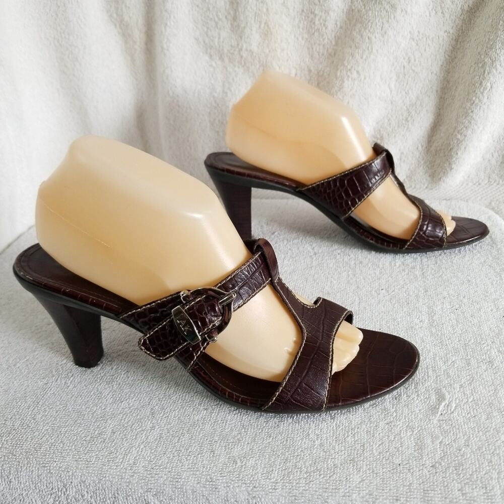 Anne Klein i flex texture leather Zeek sandal - Picture 4 of 8
